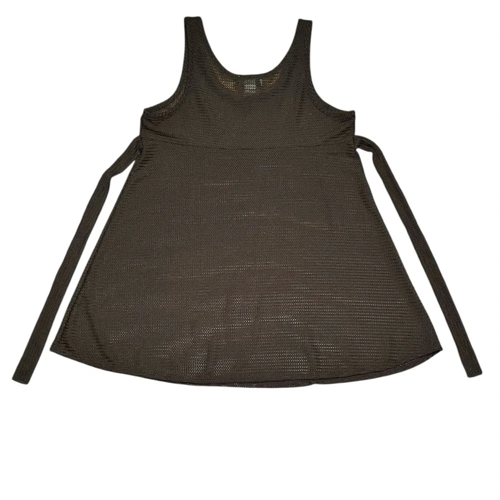 Jordan Taylor Black Tie Back Knit Swim Coverup Size XL